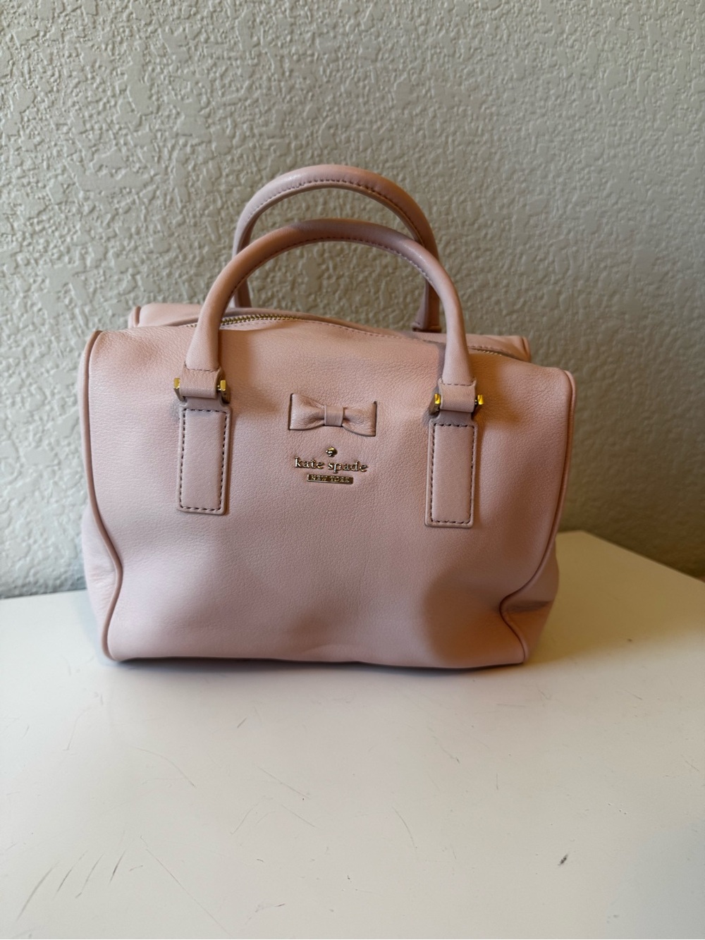 Kate Spade Blush Pink Leather Bow Satchel